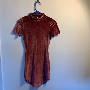 Velvet mini dress
